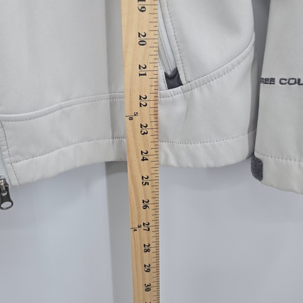 Free Country Womens XL White Softshell Jacket Hooded Lined Zip Up - Picture 4 of 10